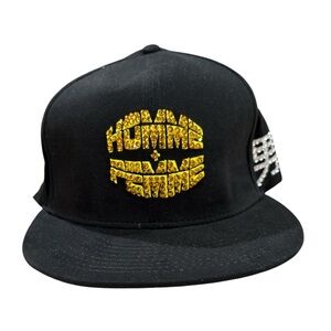 Black Cap with Gold and Silver Embellishments